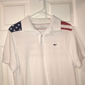 Vineyard Vines American Flag Polo